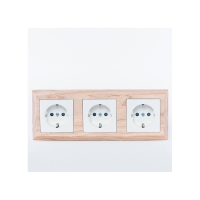 Тройная рамка Basic 55, ясень